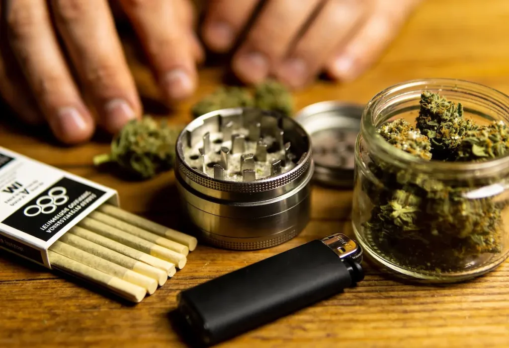 Fumeurs de marijuana à Barcelone