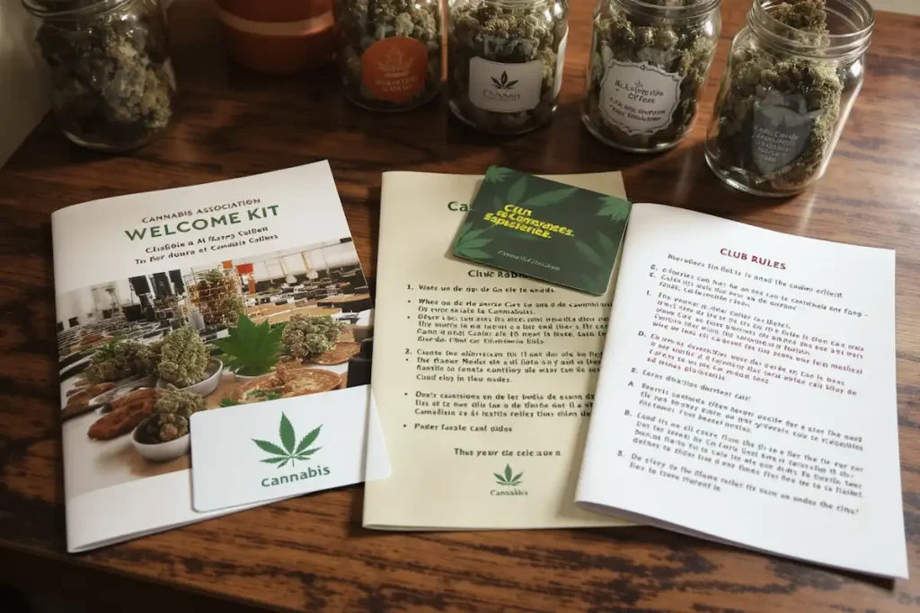 Nuovi membri di associazioni di cannabis a Barcellona